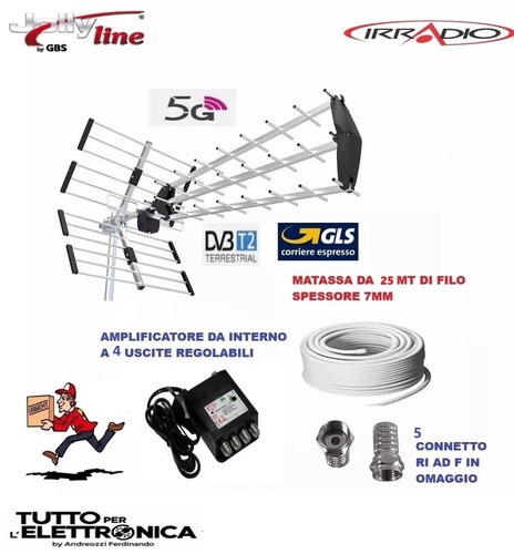 Kit antenna amplificata - kit, tv