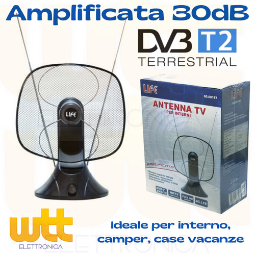 Antenna interna amplificata - tv,