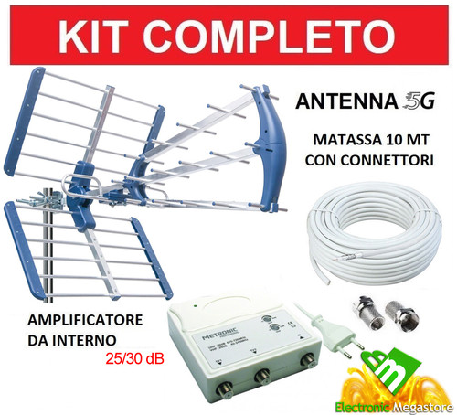 Kit antenna amplificata - tv,